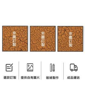 正方形三聯掛畫客製