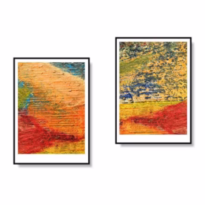 色彩藝術二聯掛畫組2